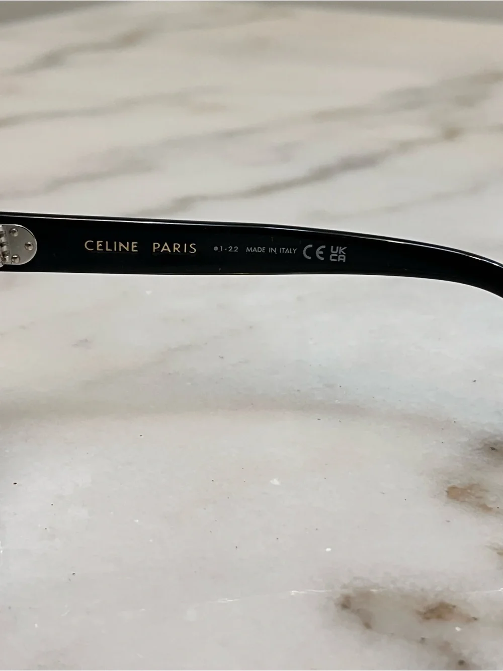 Celine Black Acetate Cat-Eye Optical Glasses